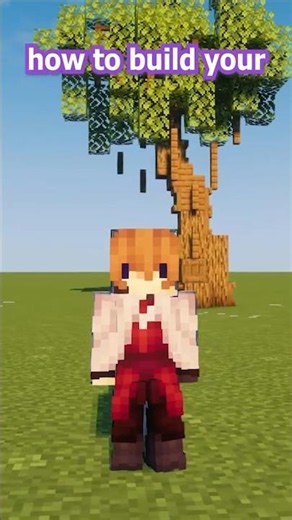 How to build a Large Oak Tree in #minecraft #tutorial