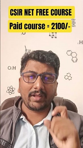 CSIR NET FREE COURSE AND PAID RECORDED COURSE #shorts #chiralacademy csir net chemical science