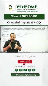 Class 9 GK Olympiad Questions | IGKO 2025 Preparation | #gkolympiad #igko #olympiadprep #gk