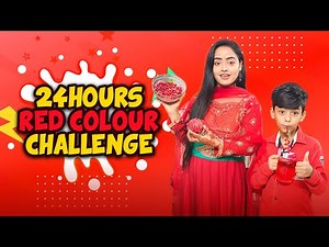 Using Only RED Things For 24Hours | Borna Hossain