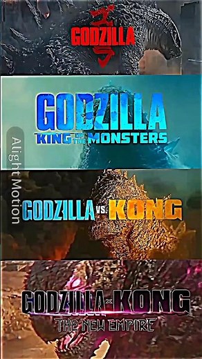 Godzilla[2014] vs Godzilla[2019] vs Godzilla[2021] vs Godzilla[2024] #short #godzilla