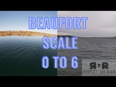 Beaufort Wind Force Scale 0 to 6 or 0 to 27 knots of Wind