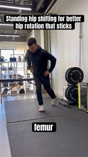 Standing hip shifting #mobility #hippainrelief