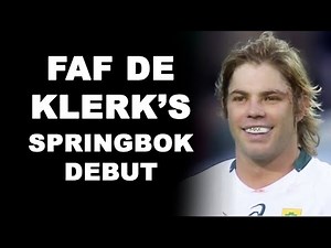 Faf De Klerk's Springbok Debut