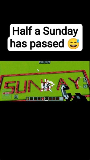 Minecraft TNT Blasting “SUNDAY”! 💥 #minecraft #minecraftbuild #gaming #minecraftbuild #sunday