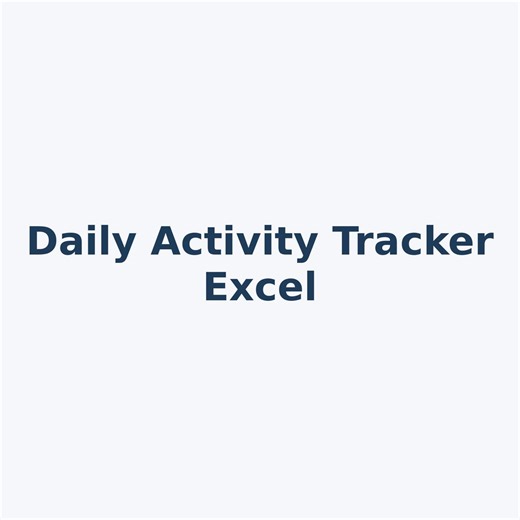 Daily Activity Tracker Excel | Habit & Routine Planner | Productivity Tracker | Mood Sleep Water Exercise Log | Digital Download - Etsy UK