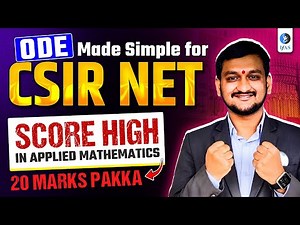 ODE MADE SIMPLE FOR CSIR NET DEC 2025