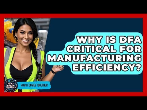 Why Is DFA Critical For Manufacturing Efficiency? - How It Comes Together