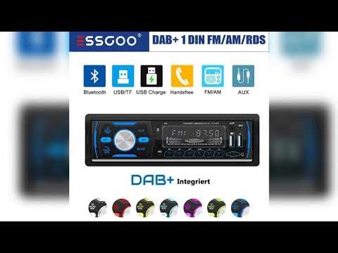 A must-have product #ESSGOO Car Stereo Head Unit w/ DAB+ Built-in AM FM RDS USB AUX-in SD Bluetoot