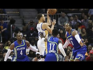 Dwight Howard and Dennis Schroder FIGHTING Leads to Steph Curry WIDE OPEN Three-Pointer