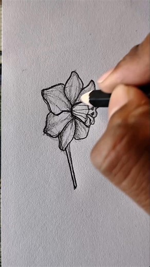 Upgrade Your Daffodil Drawing – Easy Tutorial #foryou #drawing #art #shorts #howtodraw #easydrawing