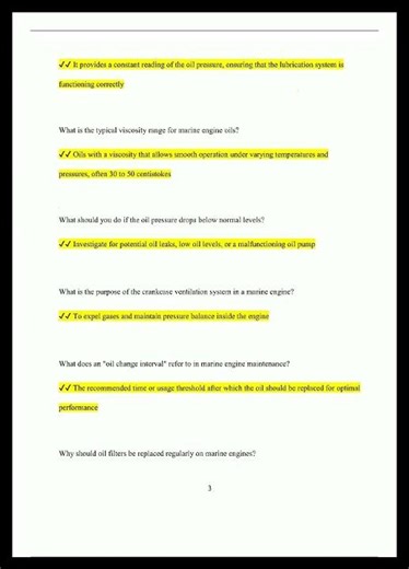 QMED Oiler Exam Prep Questions and Answers Latest Version Already Passed video