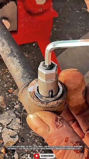 Precision pipe extractor tool for easy removal #shorts #plumbing #tools