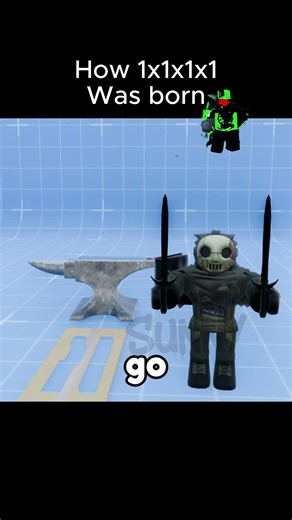 How 1x1x1x1 Was Born? #roblox #forsaken #3danimation #1x1x1x1