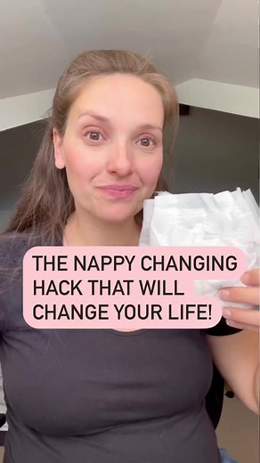 This nappy hack will make your life SO. MUCH. EASIER.Nappy changing - it’s nobody’s favourite job… 🤷🏼‍♀️One of the trickiest parts is when you have to move as quickly as possible to pull the dirty nappy out from under baby, and somehow slide a clean one under… before they pee everywhere! (Newborns - I’m looking at you!)Today I wanted to share with you my little nappy changing hack to help make this process a little easier and quicker!Let me know what you think - and make sure you share this #m