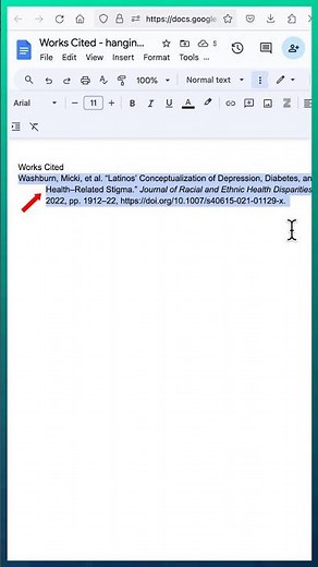 How to Make a Hanging Indent in Google Docs | Contra Costa College Library