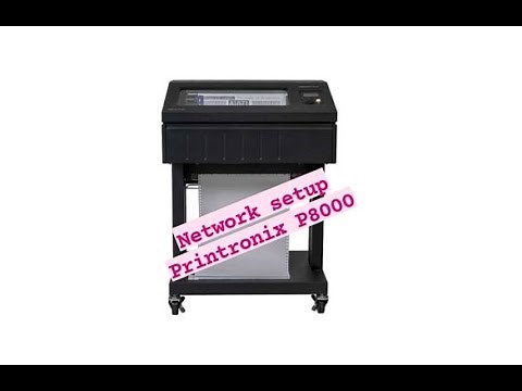 Printronix P8000 Series Network Setup. #PrintronixP8000#printronixP7000#LinePrinter#LanSetUp#IPSetUp