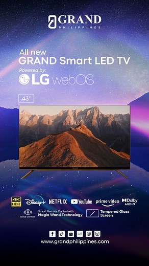 Check out our newest GRAND Smart LED TV WebOS Series 👀 | GRAND Philippines
