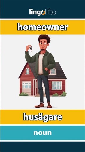 🇬🇧🇸🇪 homeowner - husägare : learn English : låt oss lära oss engelska : vocabulary builder