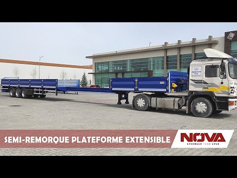 SEMI-REMORQUE PLATEFORME EXTENSIBLE