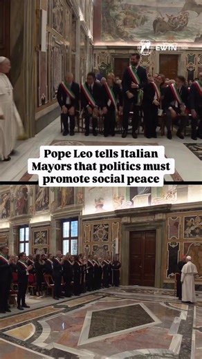 ACI Africa on Instagram: "Pope Leo met with representatives of the National Association of Italian Municipalities (ANCI) on Monday, listing the many challenges facing cities today, including the demographic crisis, violence, marginalization, and pollution, and the “forms of loneliness” affecting many people, including depression, poverty, and abandonment. The Holy Father then urged them to foster “a social alliance for hope,” asking mayors to become “masters of dedication to the common good.” #P