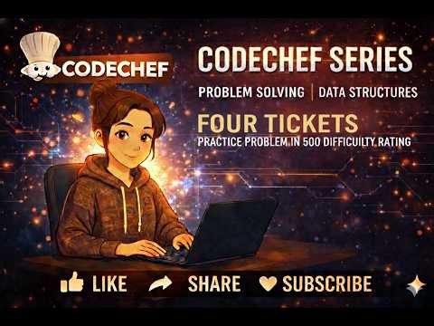 CodeChef Series | Four Tickets | Practice Problem in 500 difficulty rating
