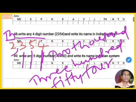 Maths basic foundation questions and answers for 6th class from 46 to 50