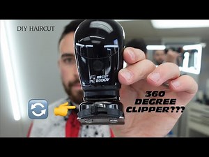 You’ve never seen a Clipper like this😱Buzz Buddy 360 DEGREE CLIPPER‼️DIY Self fade haircut 💈