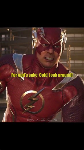Flash face off Captain Cold #shorts #dc #flash #injustice2