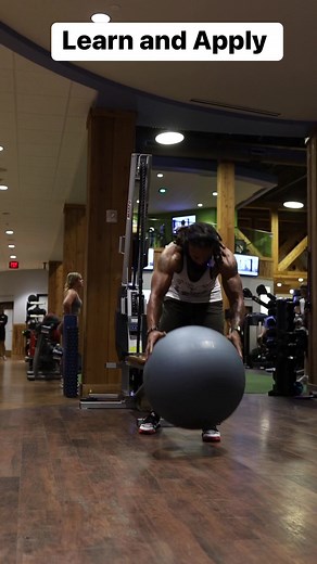 Incline stability ball push up! This exercise intermediate to advance, and it definitely takes practice. If you did want to give this exercise a try start off by placing your feet on the floor before going into the incline position. Once you’ve mastered the exercise, you can then start to elevate your feet to do the stability ball push-up | Tim Buckley Fit