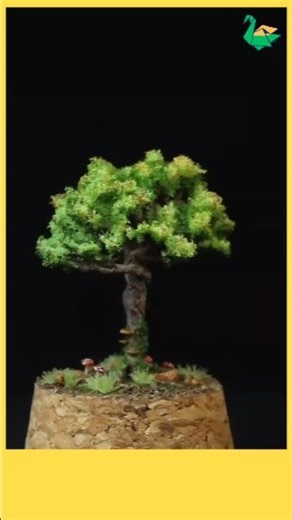 Mini Tree Magic 🌳✨#Miniature #TinyThings #MiniArt #CreativeCrafts