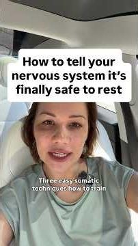 3 somatic tools to get your body out of survival mode