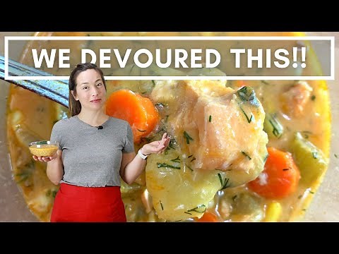 Instant Pot Salmon Chowder With Canned Salmon