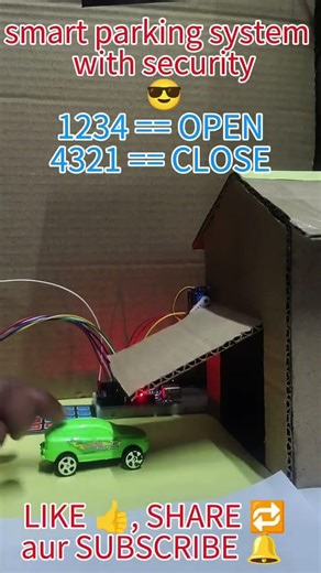 Arduino Smart Parking System using Keypad | Mini Project #arduino #diy #shorts