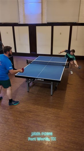 Java Pong on Instagram: "🔥 Skill (Zane) VS 🍀 Luck (Tyler) league night shots ☄️🏓 #javapong #tabletennis #fortworth #wow #joola"