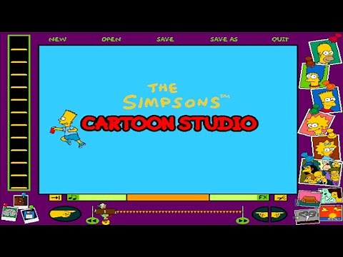 The Simpsons Cartoon Studio - Gameplay and Clips (PC - 1996) - [HD] No Commentary