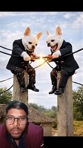 Poor Puppy Gets Electric Shock WhileFixing Power Line | #tonflim #itsmeissie