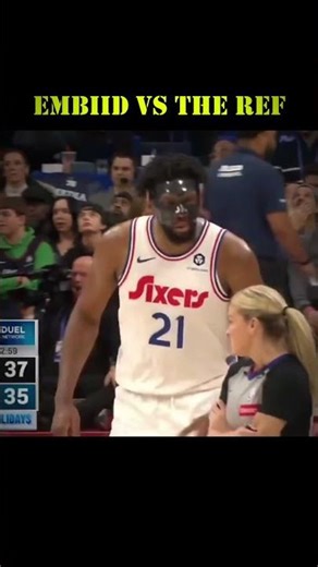 Embiid vs The Ref - Joel Ejected!!