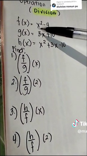 Replying to @okhahaha7272 #operation on function #division #fypシ #math #teacher #genmath #fyppppppppppppppppppppppp