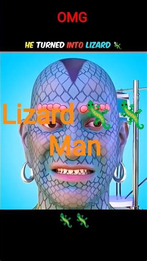 Man turned into a Lizard 🦎🦎# #3danimation #facts #animation #helpmemakethismakesense #illusion #fun