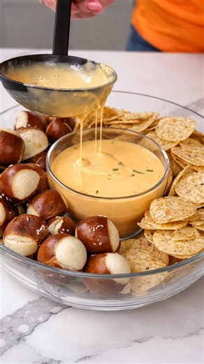 Warm beer cheese dip for easy snacking