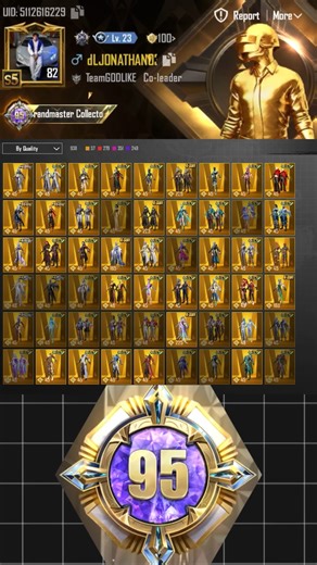 JONATHAN 95 lvl COLLECTION REVEAL 🥵 #bgmi #pubg #shorts #shortsfeed