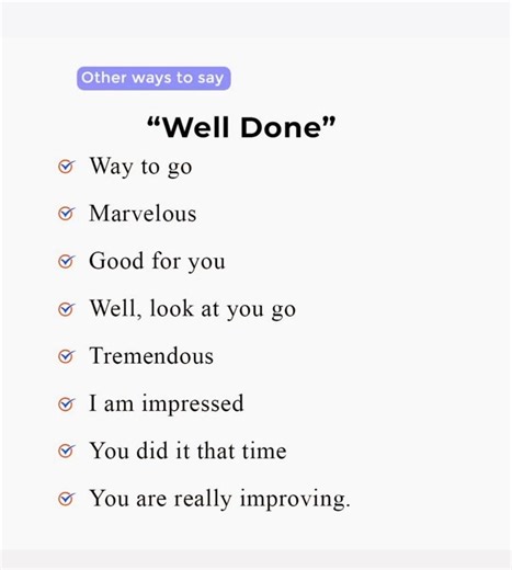 Other ways to say “Well Done” | Sophai Creator Share