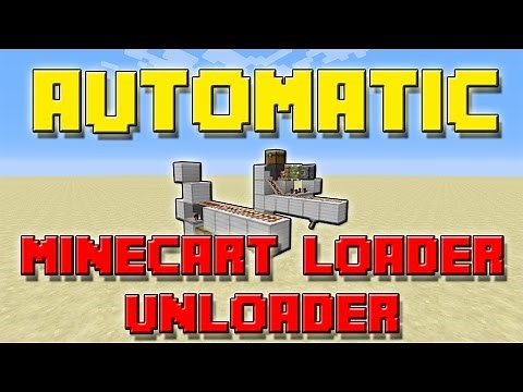 Mincraft Minecart Station Tutorial (How To Make A Minecart Chest Loader/Unloader In Minecraft)