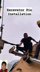 Excavator Pin Installation #everyoneシ゚ #followerseveryone #followersシ゚ #highlightsシ゚ #fypシ゚ #highlight #friends #reelsvideoシ #excavatorpin | Michael Hingpit Monta II