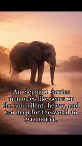 An elephant carries memories like scars on the soul—silent, heavy, and too deep for the world to ever notice. | Elephant Lovers