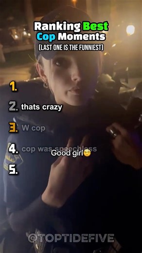 Ranking Top 5 Best Cop Moments #shorts