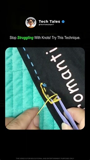 Genius Hack to Tie Short Threads Effortlessly!