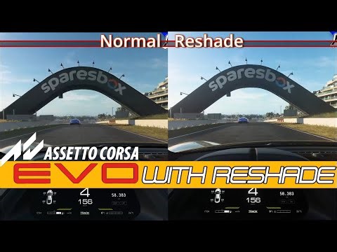 Assetto Corsa EVO Reshade Setup 1 Comparison