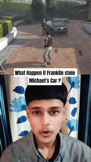 WHAT IF FRANKLIN STOLE MICHAEL'S CAR 😱 #gta5 #gta5missions
